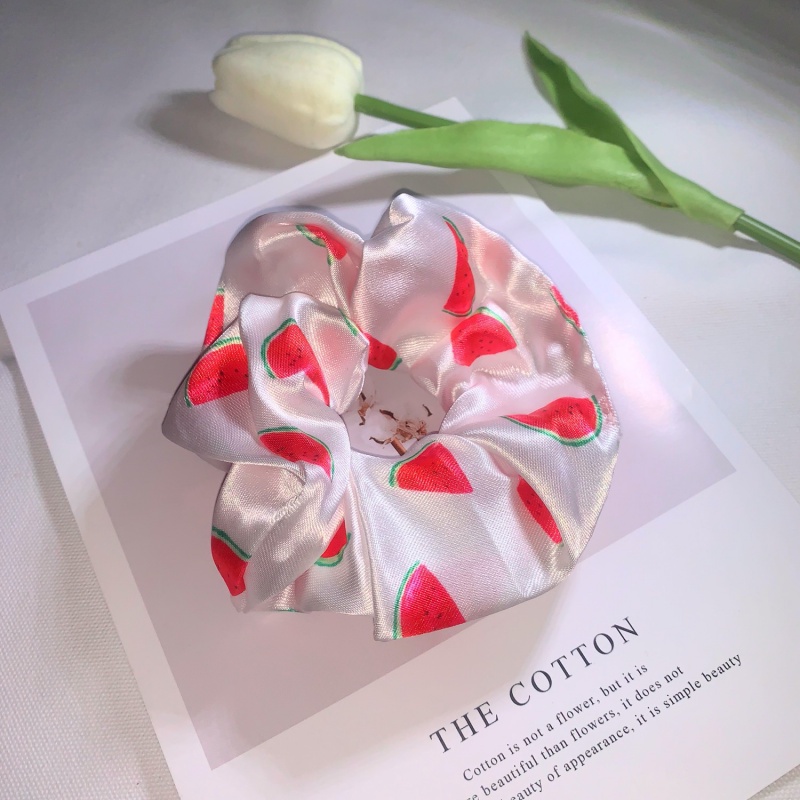 Dây Buộc Tóc  Buộc Tóc Scrunchies Hoạ Tiết Quả Dưa Hấu Cực Xinh N42