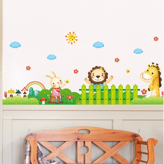 Decal trang trí Sư Tử trò chuyện cùng Bạn