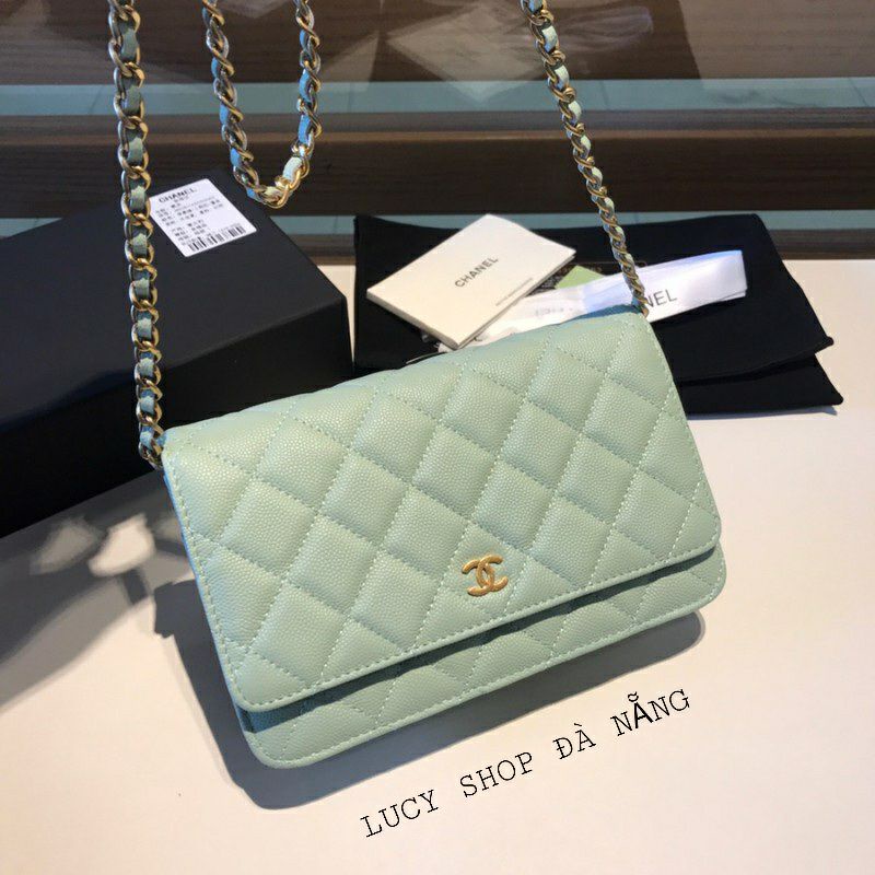 Ví nữ CN size 20cm - full box - màu xanh ngọc