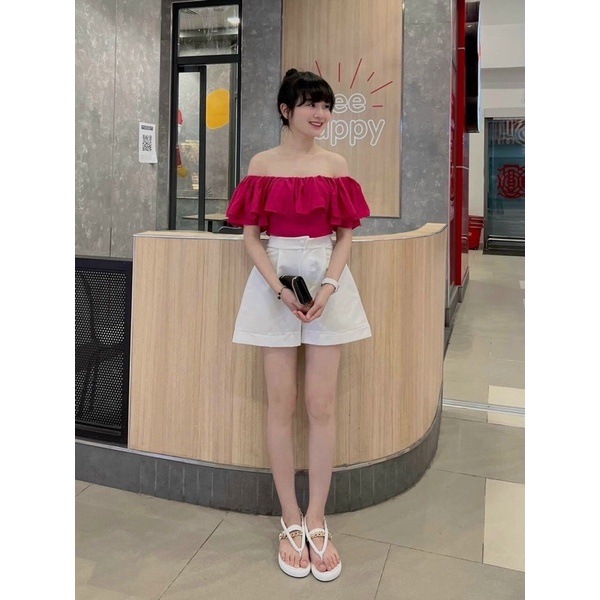 SET  CROP HỒNG BẸT BÈO + SHORT H19