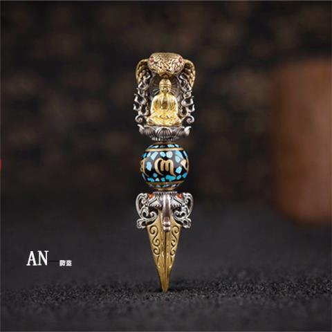 Mặt Dây Chuyền Bạc S925 Sakyamuni snake king Sáu Chữ maS925 Bằng Bạc Sakyamuni Mantra Chuyển Vajra Vajra Ulan Dzi 9.1