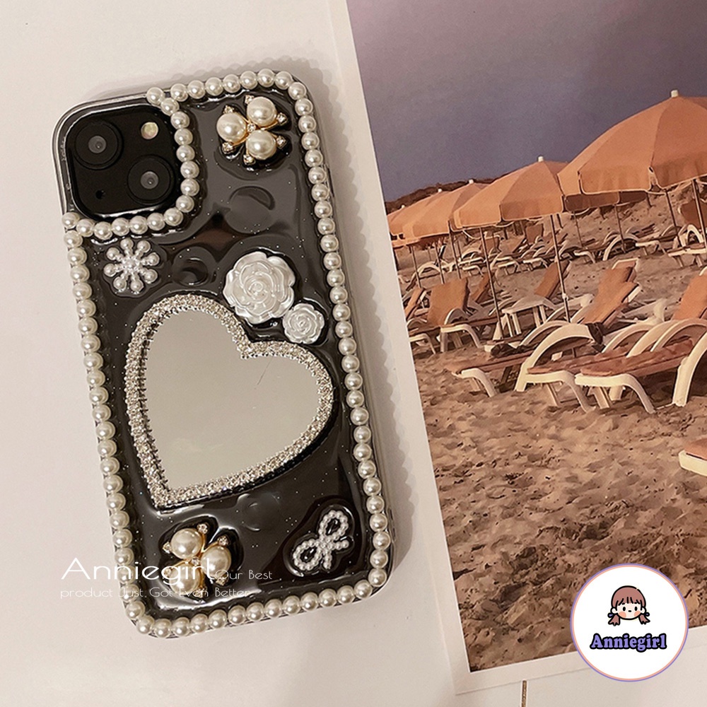 Ốp Điện Thoại TPU Mềm Siêu Mỏng Chống Sốc Phối Gương 3D Dễ Thương Dành Cho IPhone 13 12 11 Pro Max X XR 8 7 Plus