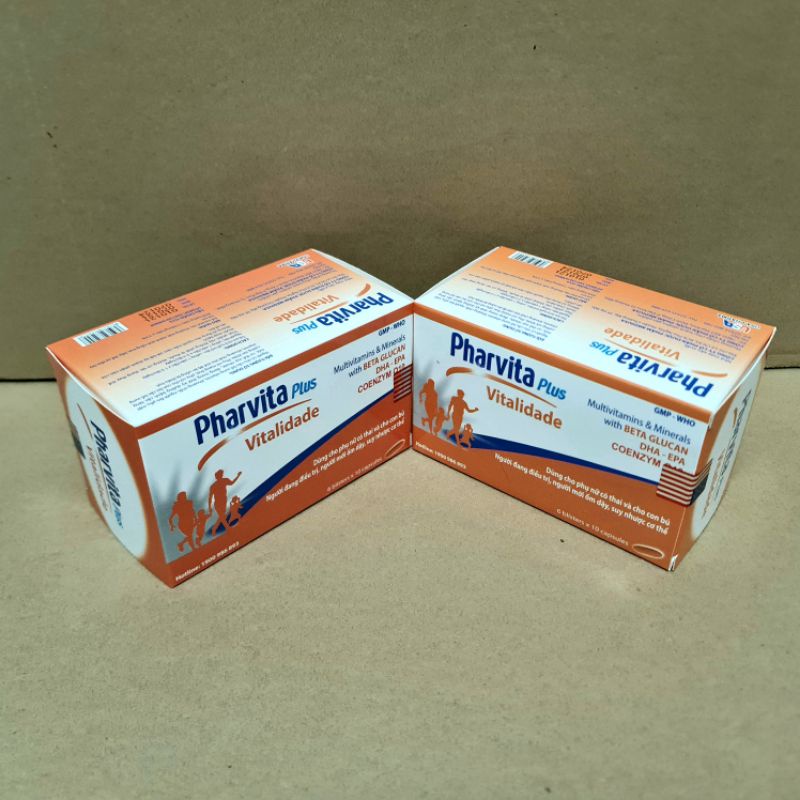 Pharvita Plus Bổ Sung Vitamin Và Khoáng Chất - Vỉ 60 viên