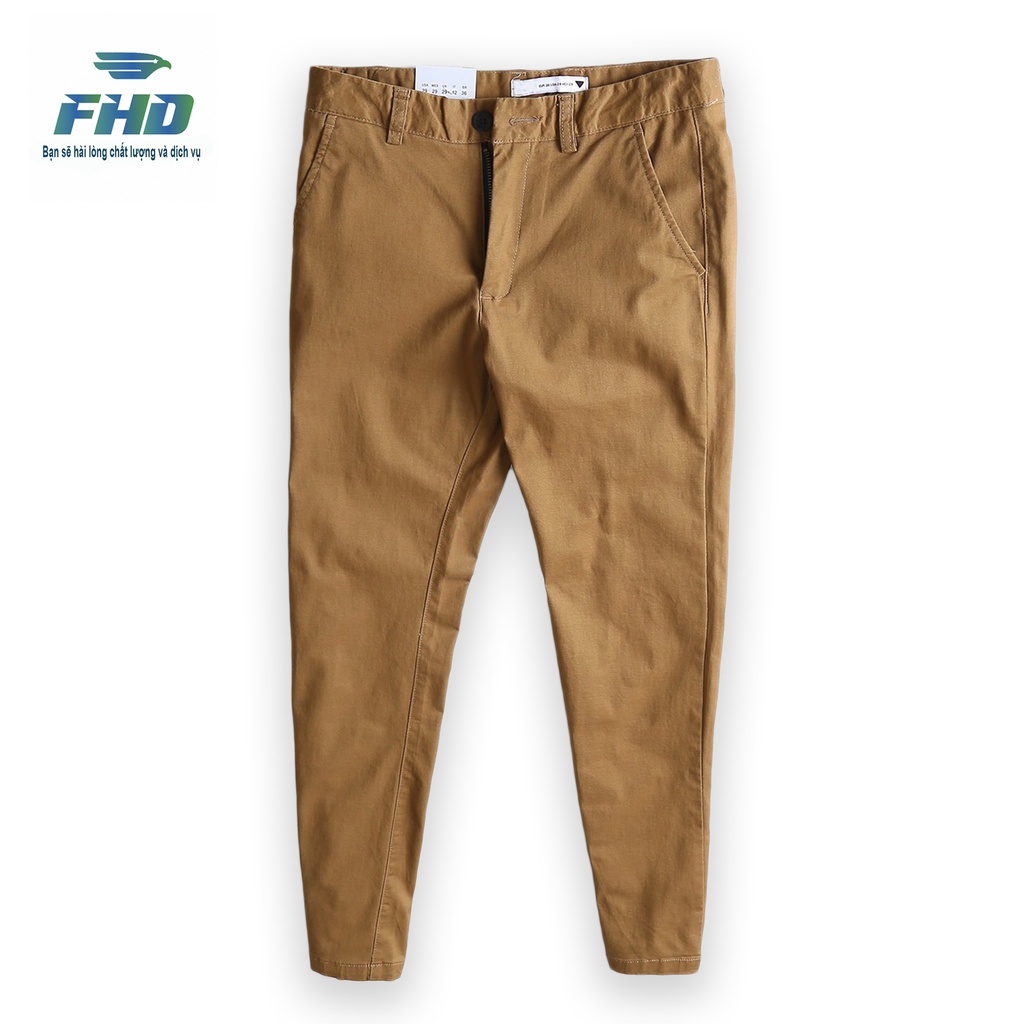 Quần dài kaki nam form Hàn Quốc chất vải kaki co giãn mềm mịn bền màu FHDQ011_1