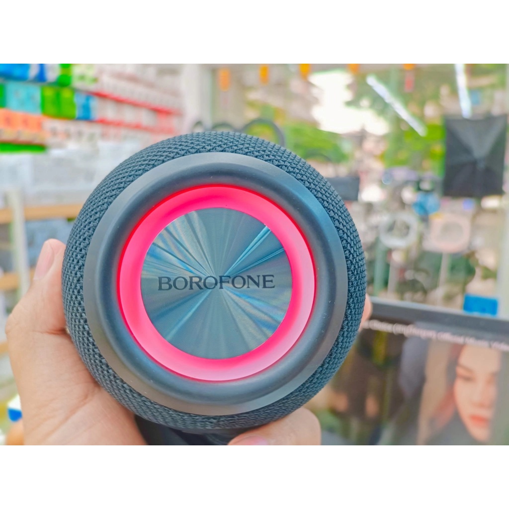 Loa Bluetooth BOROFONE BR23 Hình Cầu LED Tròn, Âm Thanh Sống Động, Pin 2400mAh, Bluetooth 5.0, Có Hỗ Trợ Khe Cắm Thẻ Nhớ