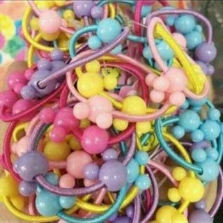 Gói 50 chun cột tóc cho bé