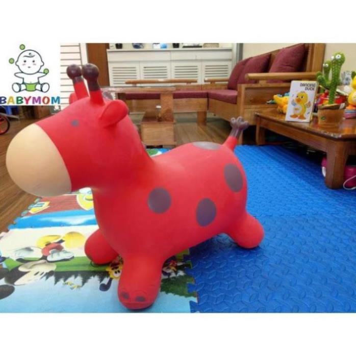 Đồ chơi thú nhún hươu  không mùi cao su bé thỏa sức nhún nhảy bé thích mê - Bé tăng cường vận động