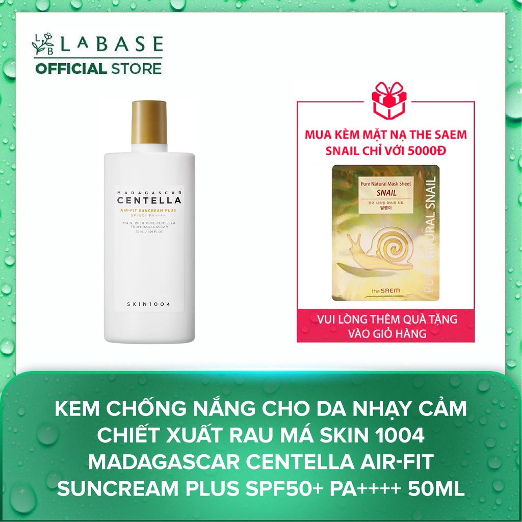 Kem Chống Nắng Skin1004 Madagascar Centella Air-fit Suncream Plus SPF50+