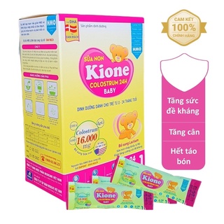 Sữa non cho trẻ sơ sinh KiOne 16.000 mg Colostrum - Tăng sức đề kháng, ăn ngon, tiêu hóa tốt (hộp 24 gói)
