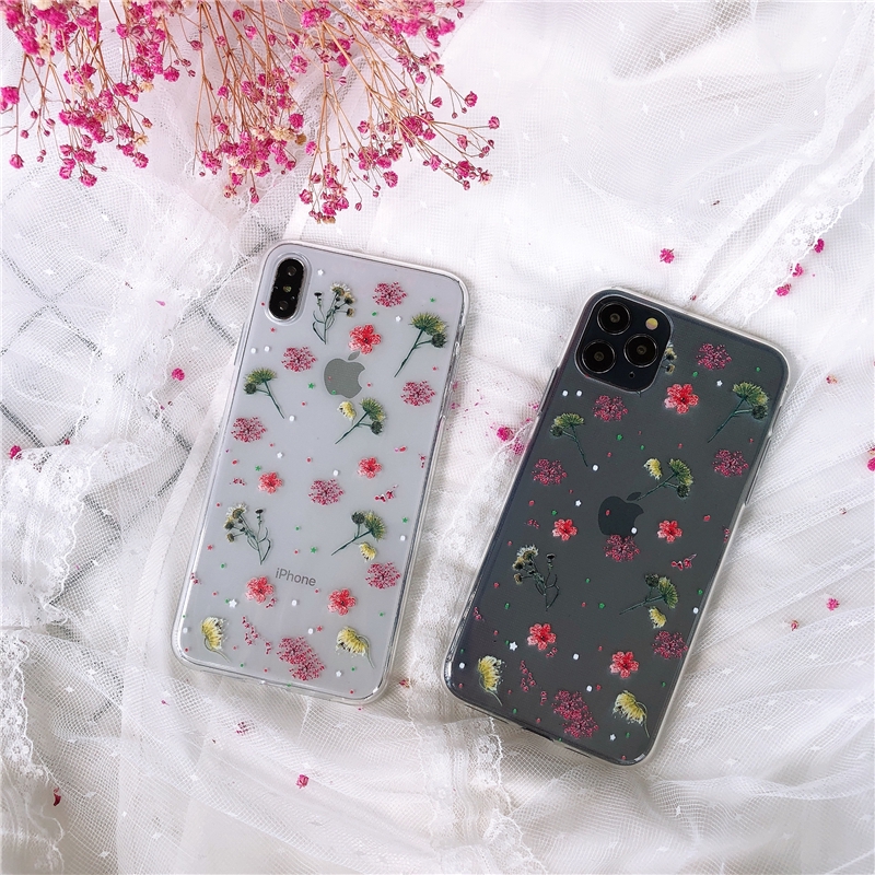 Ốp điện thoại TPU in hoa đẹp mắt cho IPhone 11/11Pro/11pro Max X XR XS XS MAX/6 7 8 Plus/SE