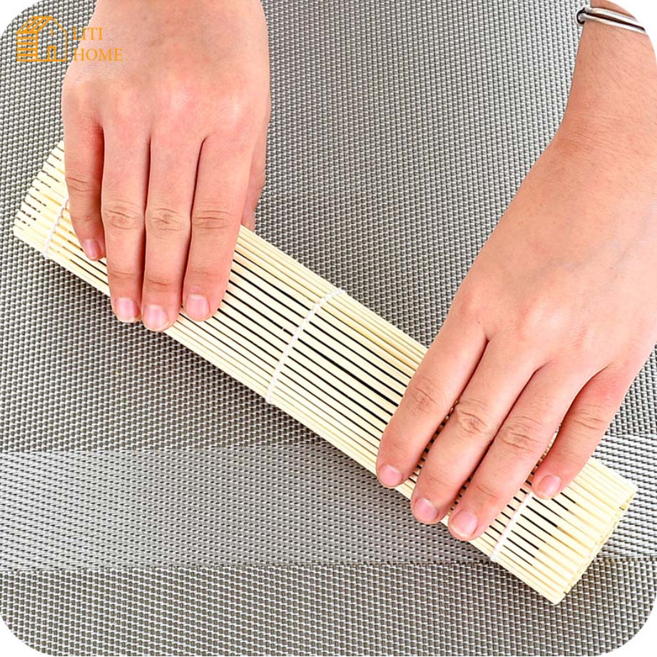 Mành tre, chiếu tre cuốn sushi kimbap kích thước 23 x 23 cm - Đồ gia dụng nhà bếp