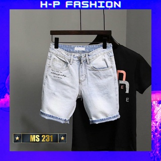 Quần short jean nam thời trang Hpfashion, quần short nam vải jean co giãn mềm mịn, form cực chuẩn - QSJNTCS231