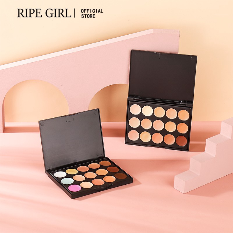 Bảng Kem Che Khuyết Điểm / Tạo Khối Ripe Girl 15 Màu Tiện Dụng Cho Trang Điểm | BigBuy360 - bigbuy360.vn