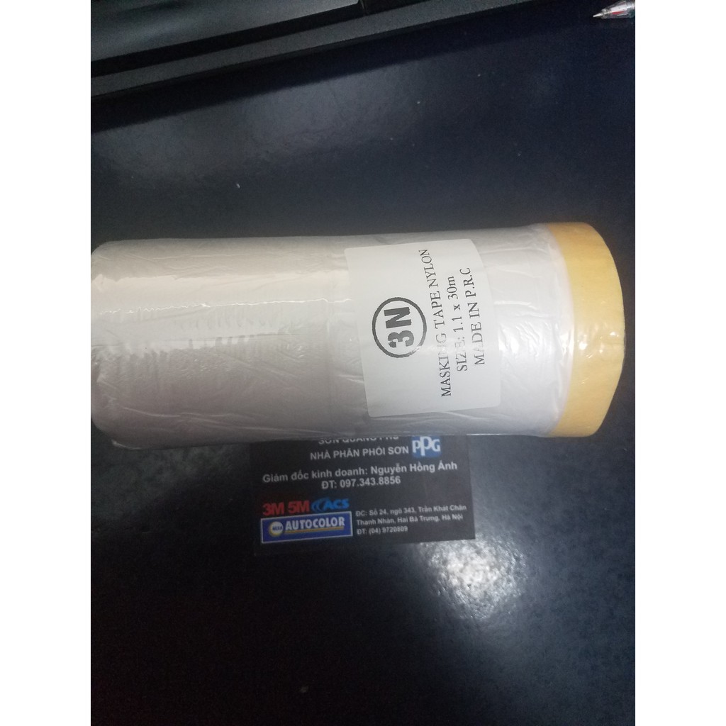 Giá sỉ 10 cuộn nilon Che Sơn Loại 110mmx30m nylon che bụi băng keo nilong SONQUANGPHU8856