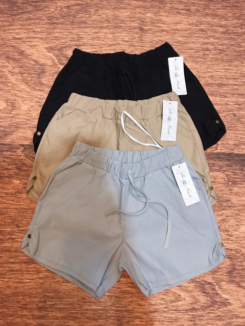 [ Xả hàng] Quần sooc nữ kaki thô co giãn | BigBuy360 - bigbuy360.vn