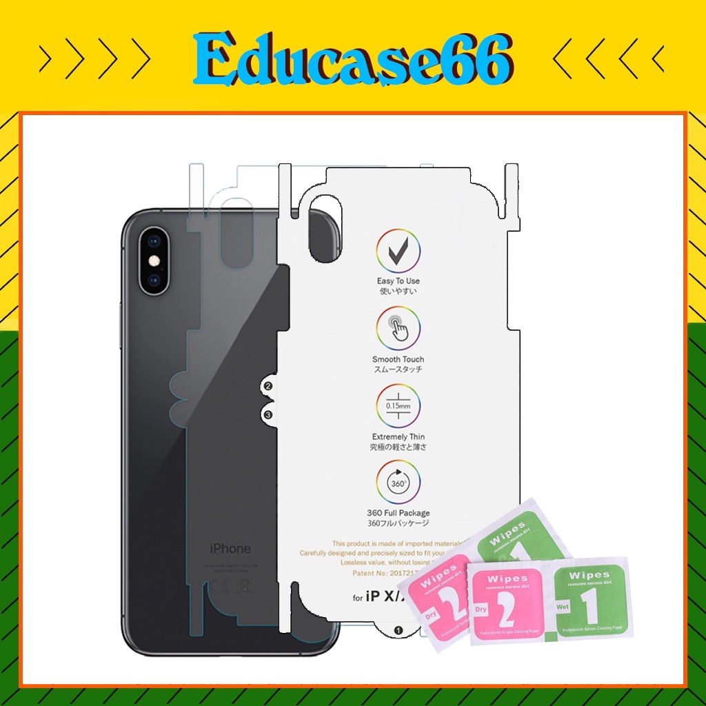 Miếng dán PPF Full viền mặt lưng- IP 6/6S/6PLUS/7/7PLUS/8/8PLUS/X/XS/X MAX/11/11PRO/11PRO MAX/12MINI /12PRO/12PROMAX
