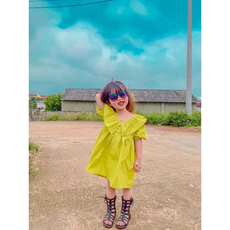 Set đầm mẹ và bé cổ bèo