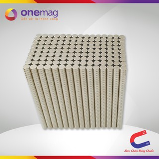 Nam Châm Đất Hiếm Loại Tròn 5x2mm Mạ Niken Lực Từ N35 Cực Mạnh