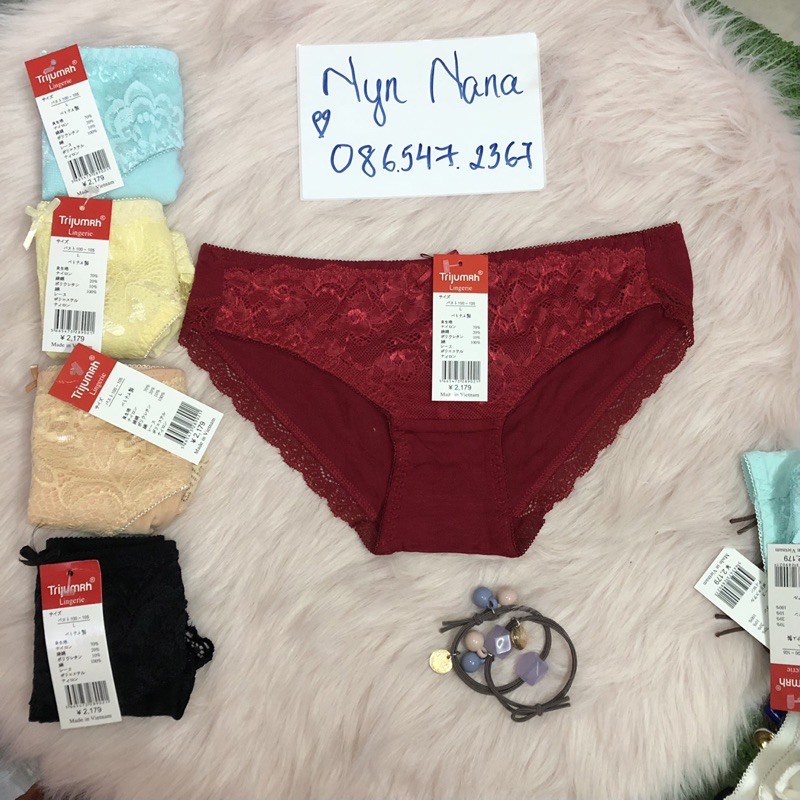 quần lót nữ cotton phối ren (quần chip có size) [Siêu Sale [Ảnh thật [Chính hãng | BigBuy360 - bigbuy360.vn