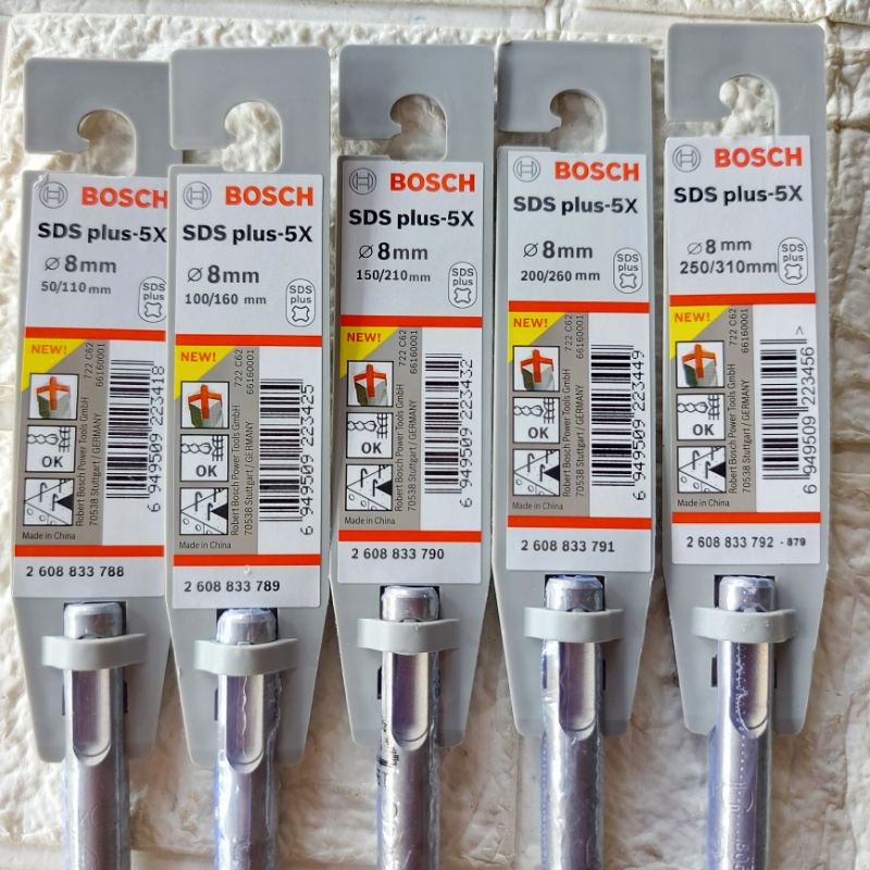 Mũi Khoan Bosch Chuyên Bê Tông-Cốt Thép 4 Lưỡi SDS-Plus(Đuôi Gài 14mm)