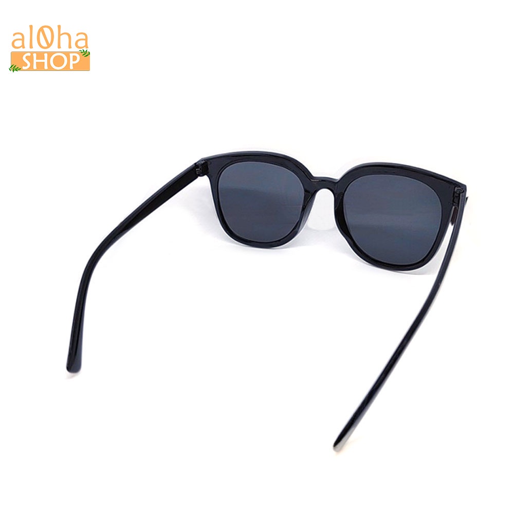 Kính mát thời trang chống nắng gọng nhựa mắt to K019 unisex nam nữ kính râm 3 chấm phong cách - al0ha Shop