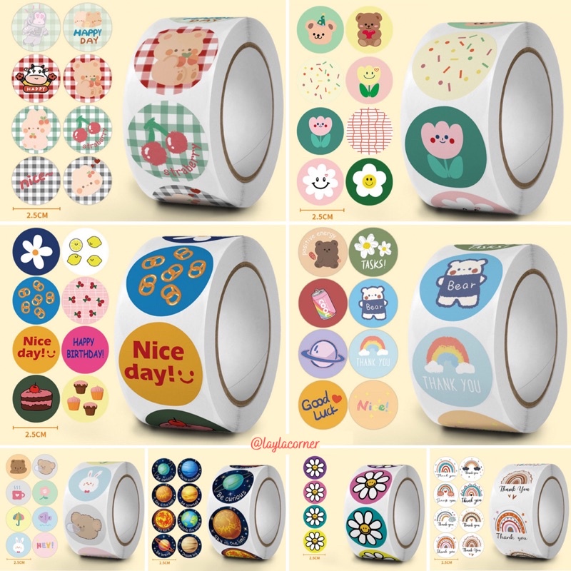 [Link 1-Hoả Tốc] Cuộn 500 miếng tem Decal in nhiệt, sticker chữ Thank You giá rẻ, tem bán hàng trang trí quà 2023