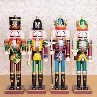 [30cm Gỗ Nutcracker Solider Nhân Vật Mô Hình Trang Trí Búp Bê Con Rối #4