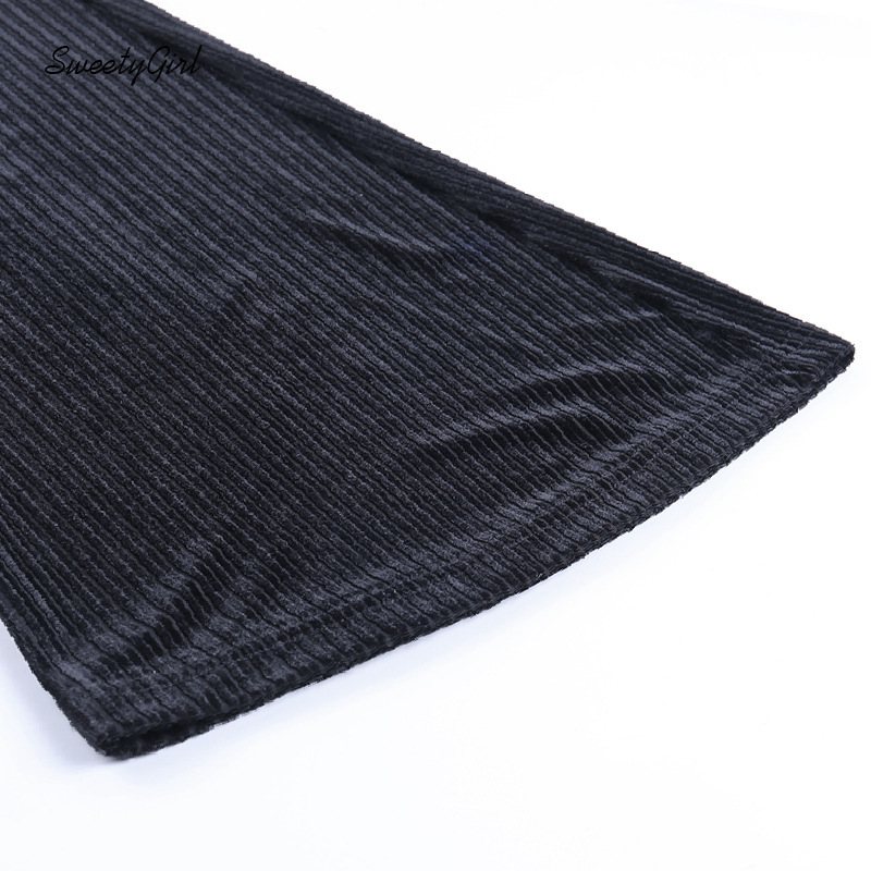 Quần Dài Ống Loe Màu Trơn Sành Điệu Thời Trang Cho Nữ