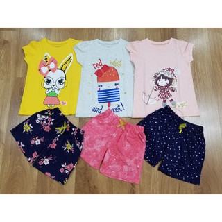 Bộ cộc tay bé gái GAP KIDS, size 4-14 tuổi (18 - 45 kg)