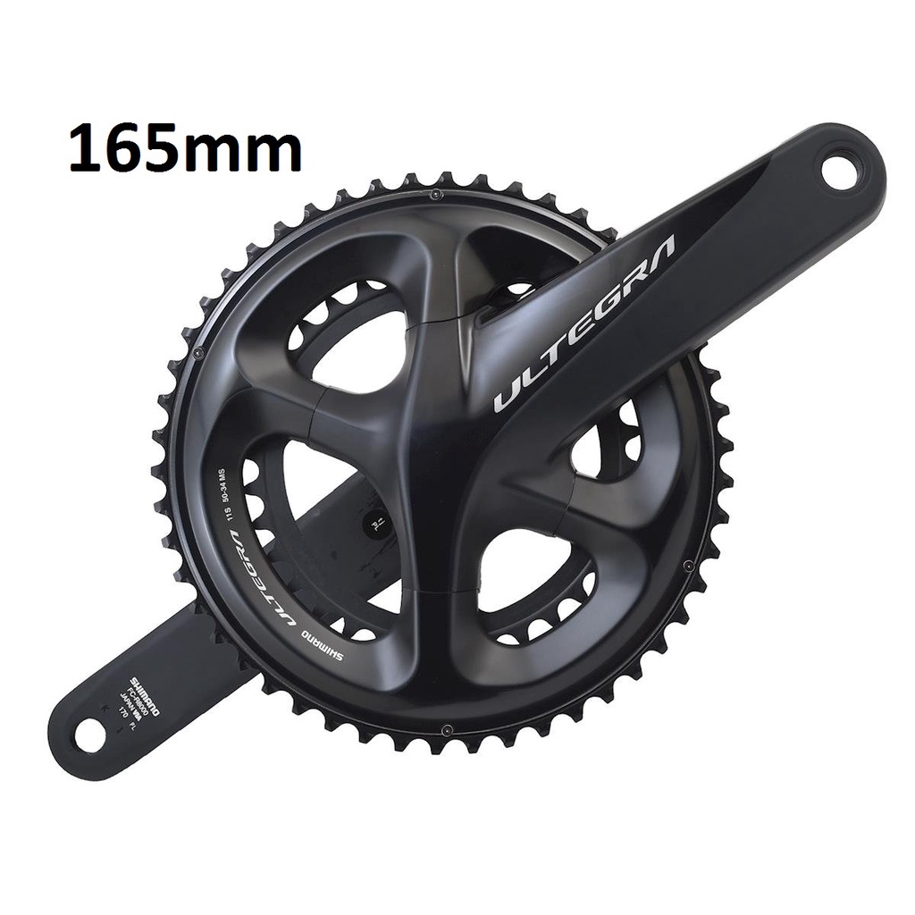 Giò dĩa  xe đạp hiệu Shimano Ultegra R8000 Hollowtech - Crankset 2x11-speed - Black