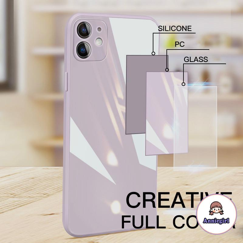 Ốp điện thoại mặt kính chống sốc Iphone 12 11 Pro Max X Xs Max Xr 8 7 Plus | BigBuy360 - bigbuy360.vn