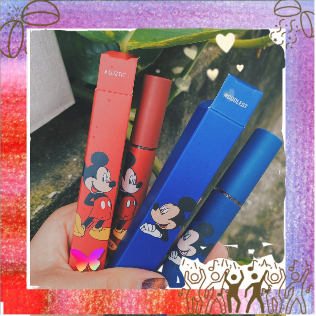 Son kem lì Mickey vỏ xanh-đỏ ngẫu nhiên nội địa mềm mịn lâu trôi sỉ tốt- GIÁ RẺ 09