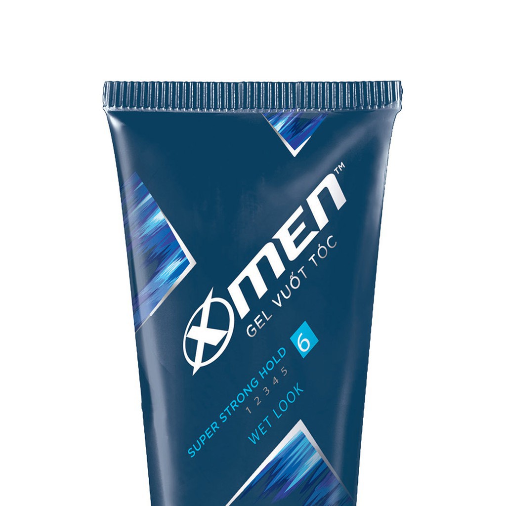 X Men -   Gel vuốt tóc X-men Siêu cứng & bóng tóc 150g - Super Strong Hold Wet Look Đại Lí Sỉ