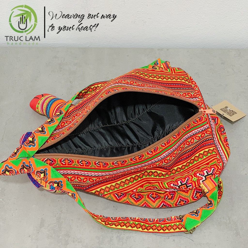 Balo Cho Bé Vải Thổ Cẩm Dáng Thú Nhồi Bông – Trúc Lâm Handmade