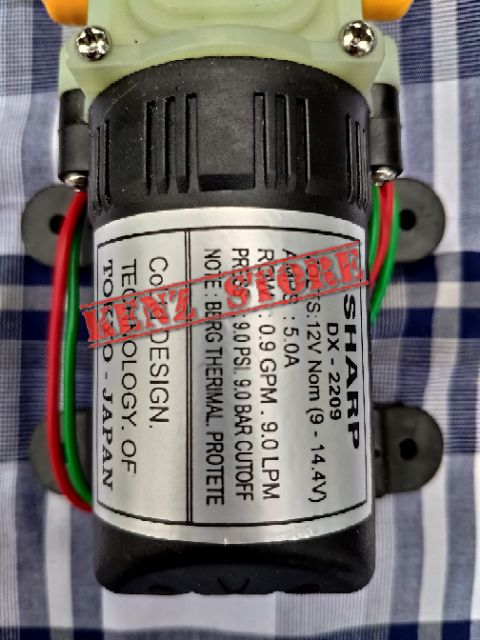 Máy bơm mini 12v SHARP - máy bơm nước mini 12v áp lực cao