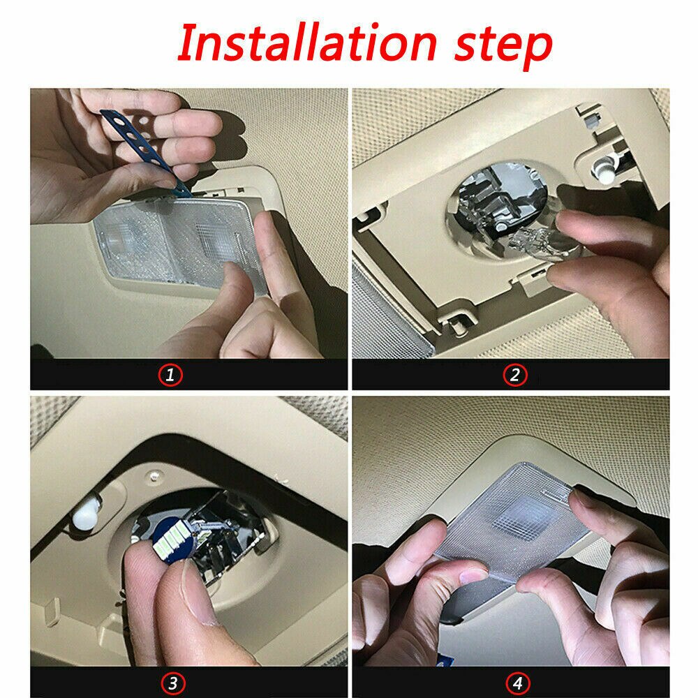 1 Bóng Đèn LED T10 192 194 168 W5W 33 SMD 3014 12V Ánh Sáng Trắng Cho Xe Hơi