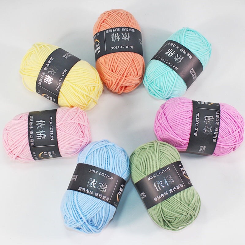 Len milk cotton loại 50 gram