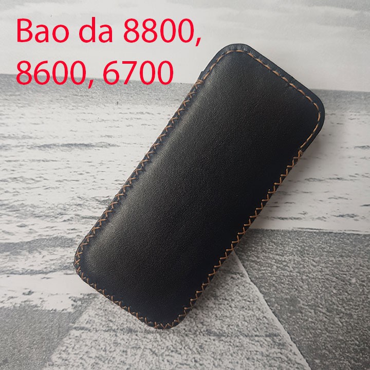 Bao da 8800 - Da bò thật - Đồ da thủ công - Màu đen BV0343