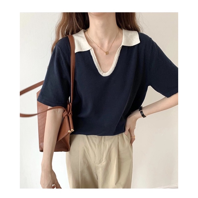 áo polo montoghi viền cổ