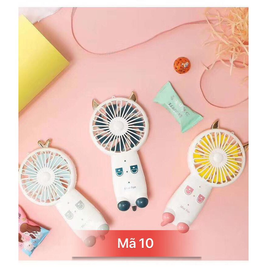 Quạt mini tích điện cầm tay mã 10 | BigBuy360 - bigbuy360.vn