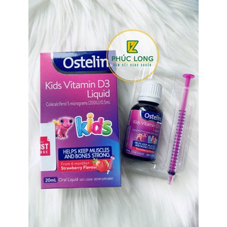 Vitamin D3 ostelin kids liquid cho bé từ 6 tháng tới 12 tuổi _ 20ml