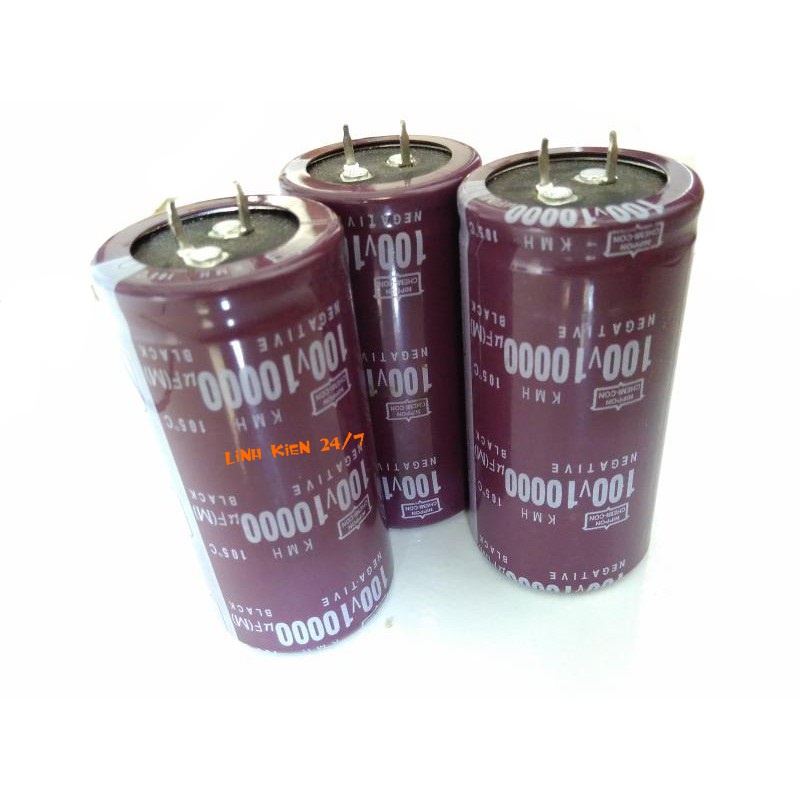 Tụ hóa 10000uf 100V, Tụ audio, tụ âm ly (1 cái)