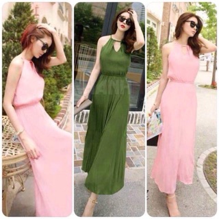 Thanh lý đầm maxi màu xanh
