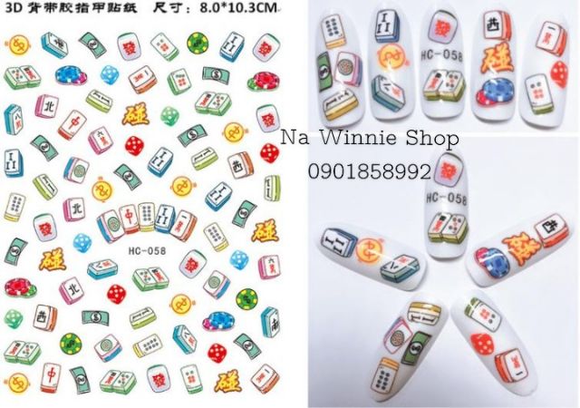 Trang trí móng tay tết