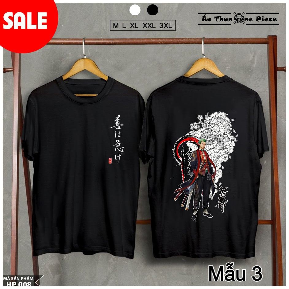 ⚡️Áo One Piece⚡️Áo Thun In Hình Gear 4 - Zoro Ace Mẫu Đen Giá Cực Rẻ | BigBuy360 - bigbuy360.vn