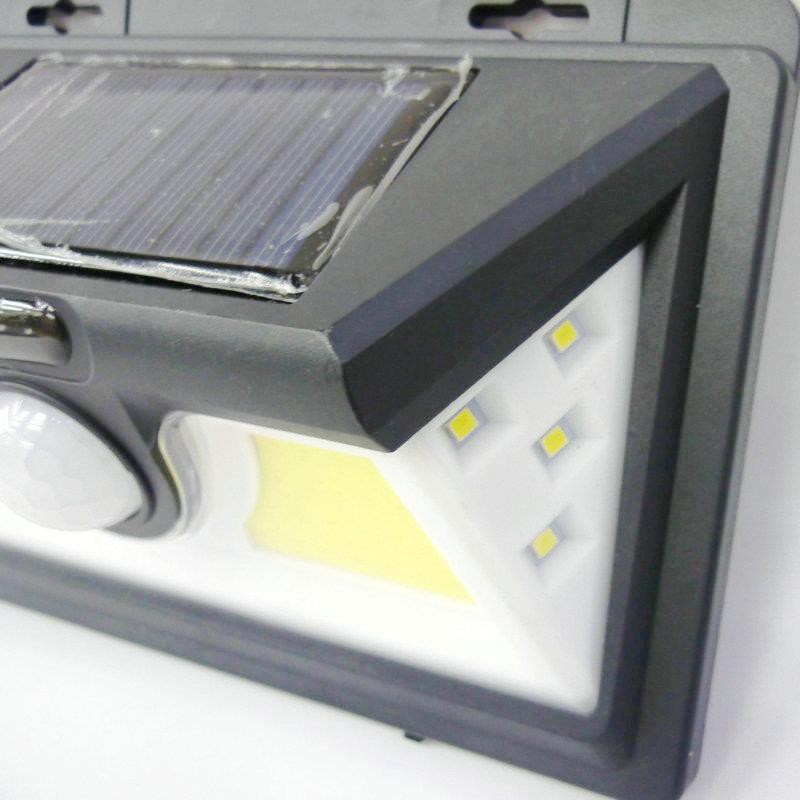 Đèn năng lượng mặt trời MIN-3.10, Ba mặt sáng tích hợp cảm biến bật tắt 2 LED COB