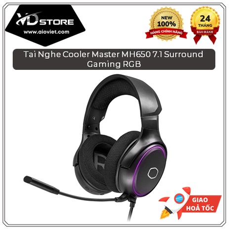 Tai nghe chơi game Cooler Master MH650 7.1 RGB - New box, BH chính hãng 24 tháng