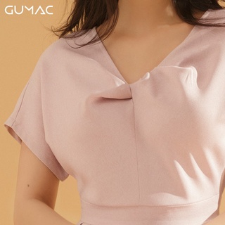 Đầm dập ly cổ kiểu DA778 GUMAC