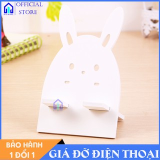 Giá đỡ điện thoại, máy tính bảng hình con thỏ xinh xắn,  siêu chắc chắn, bền, đẹp, màu trắng sang trọng