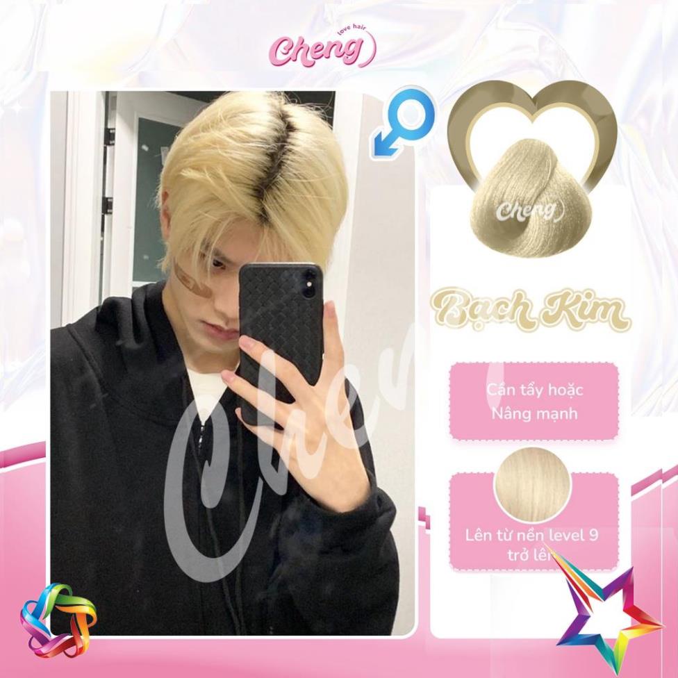 Thuốc Nhuộm Tóc Màu BẠCH KIM Nam Phải Tẩy | Chenglovehair, Chenglovehairs